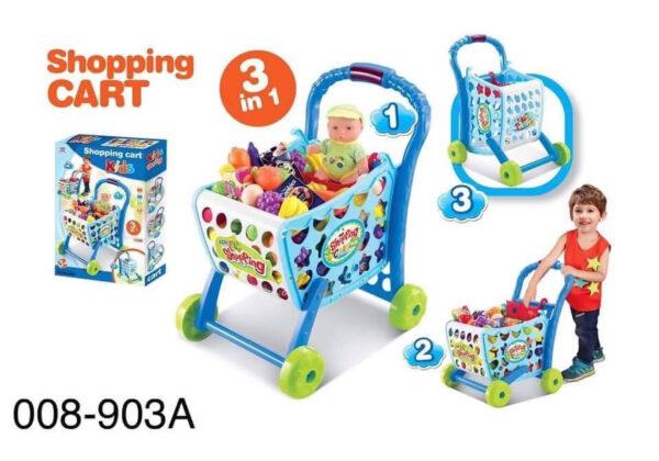 Kids 3 in 1 Shopping Cart