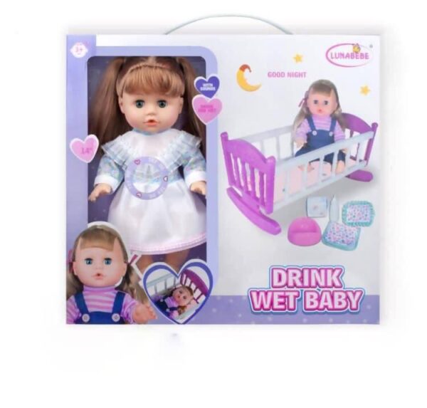 Lunabebe Goodnight Drink Wet Baby Doll