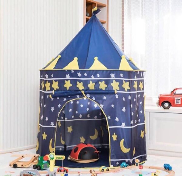 Portable Folding Play Tent Kids Play House Castle Cubby Polyester Fabrics Tents