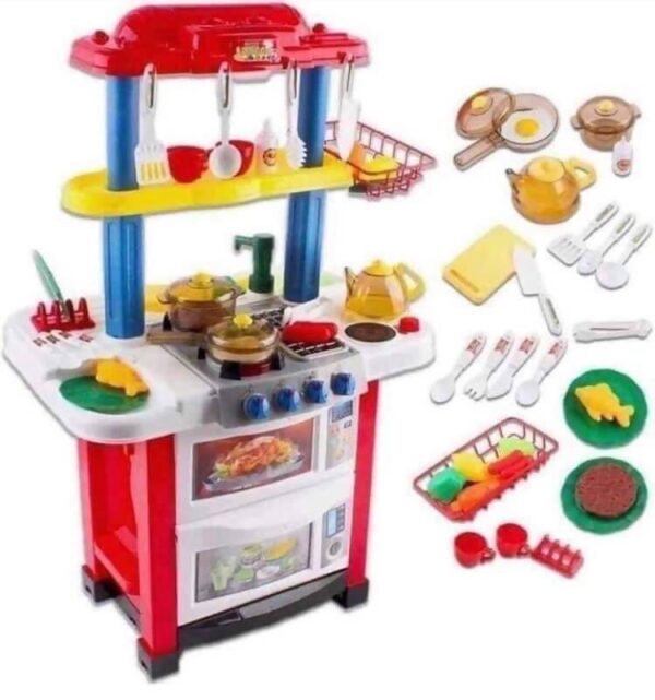 Kitchen Playset Happy Little Chef Real Water Features and Accessories Included