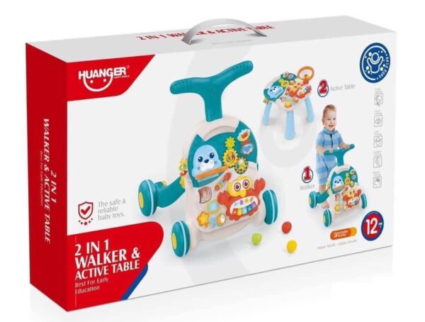 Huanger 2-In-1 Baby Walker & Active Table