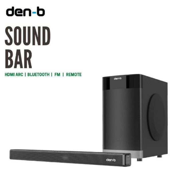 DEN-B Sound Bar and Speaker Sub-Woofer