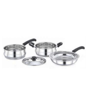 Level 3Pcs Stainless Steel Induction Cookware Set - Ultima