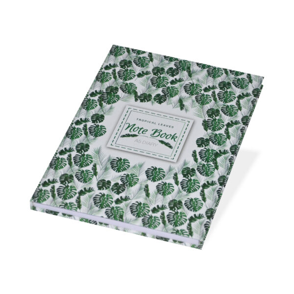 Tropical Leaves A5 Diary Notebook - Image 2