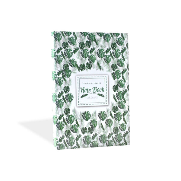 Tropical Leaves A5 Diary Notebook