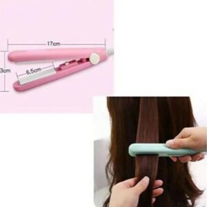 Professional Mini Hair Straightener Flat Ceramic Iron in Pink Colour