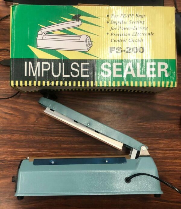 High Quality Metal Impulse Polythene Sealer FS-200 8 inch (Metal Body) - Image 4