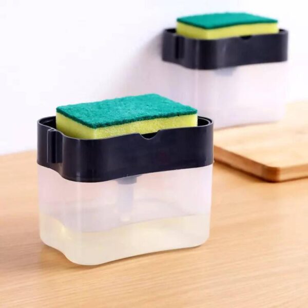 Portable Soap Pump Dispenser & Sponge Holder for Kitchen Dish Soap Dispenser - Image 4