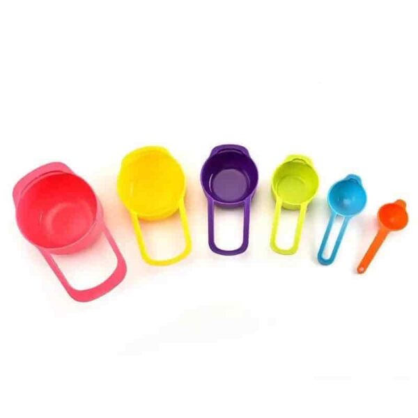 6pcs plastic measuring spoon & cup set - Image 3