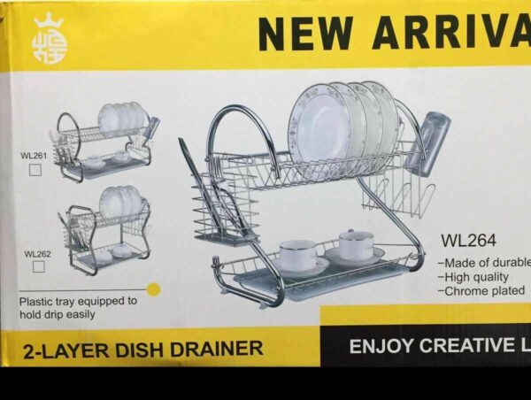 Kitchen Multi-Functional 2 Layer Dish rack With Tray