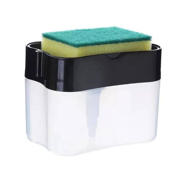 Portable Soap Pump Dispenser & Sponge Holder for Kitchen Dish Soap Dispenser - Image 3