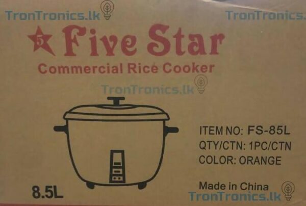 Fivestar Jumbo 8.6 litre Rice Cooker with Warranty - Image 2