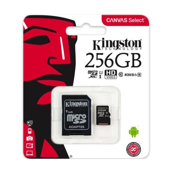 Kingston microSD 256GB Memory Card