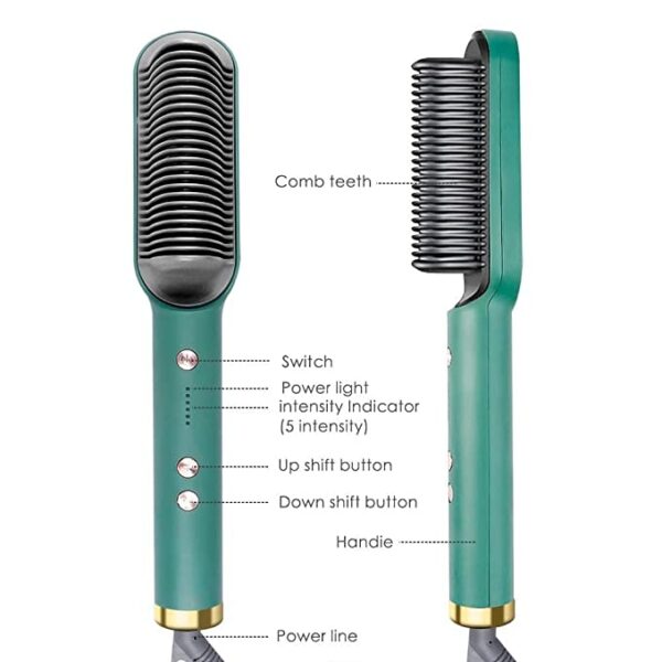 Hair Straightener Ceramic Heated Hair Brush HQT-909B - Image 2