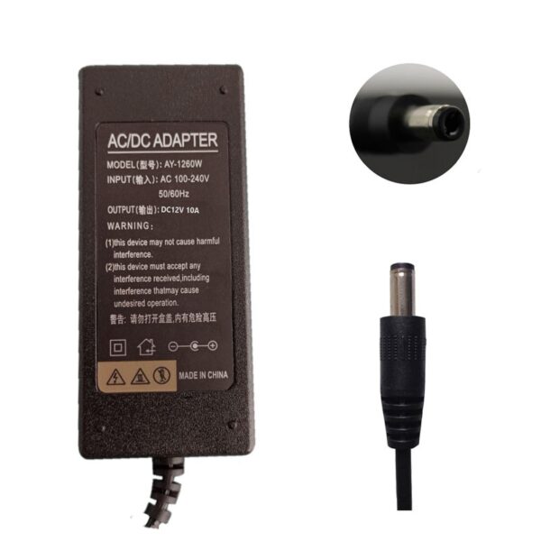 AC/DC Power Adaptor 12V 10 AMPERE Switching Power AC 100-240V to DC