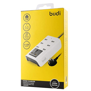 BUDI M8J302 24W 6USB Ports Home Charger