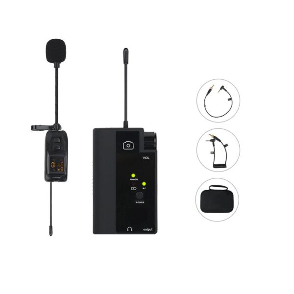 Camera Microphone Sri Lanka Wireless Lavalier Clip Microphone for Smartphones, DSLR Camera, Laptops With Free USB Sound Card - Image 2