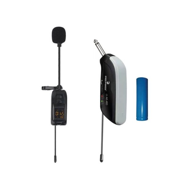 Clip On Wireless UHF Microphone Mic Sri Lanka for Amplifiers, Mixers and Speakers - Freepower AK460