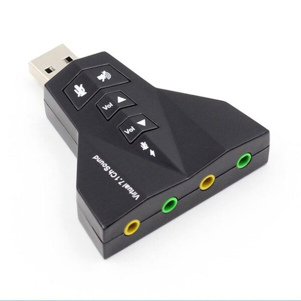 External USB Sound Card Audio for Laptop PC for Macbook USB 2.0 Adapter