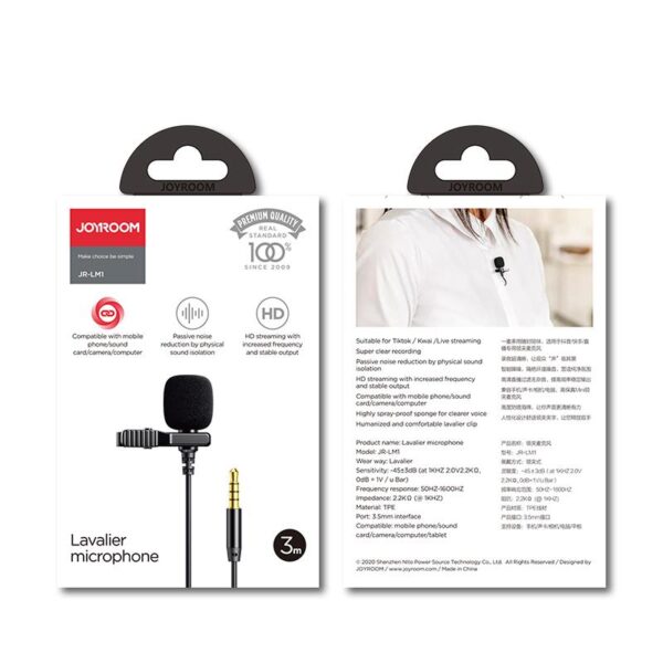 Joyroom JR-LM1 Lavalier Collar Microphone - Image 2