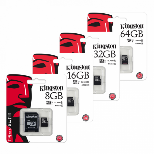 Kingston microSD 16GB Memory Card