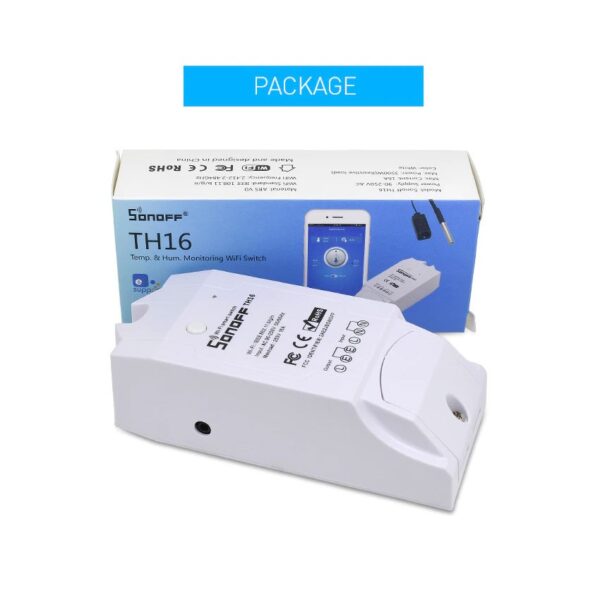 Sonoff TH16 WiFi Temperature & Humidity Meter Switch - Sri Lanka