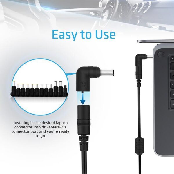 Universal Car Vehicle Laptop Charger Sri Lanka - 90W driveMate-2 - Promate - Image 4