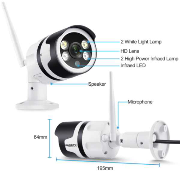 Wireless Outdoor IP Camera Sri Lanka Wifi 1080P 2MP CCTV Camera - Image 2