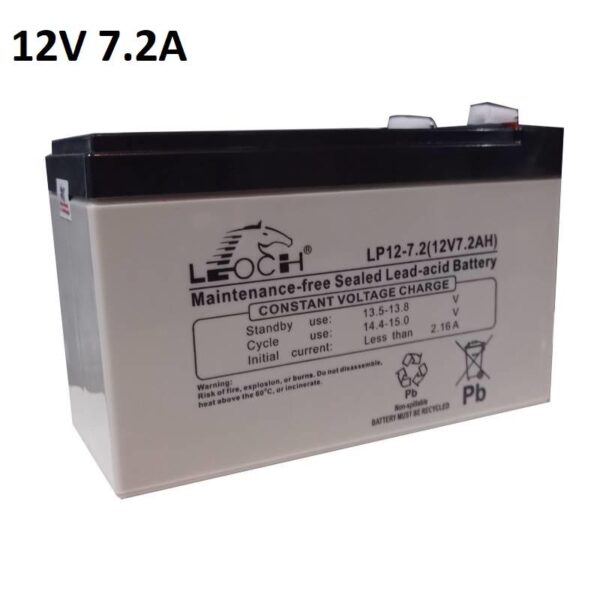 Sealed Lead Acid Rechargeable Battery or UPS Battery 12V 7.2AH