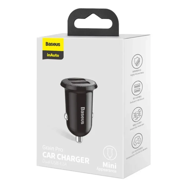 Baseus Grain Pro Dual USB Car Charger