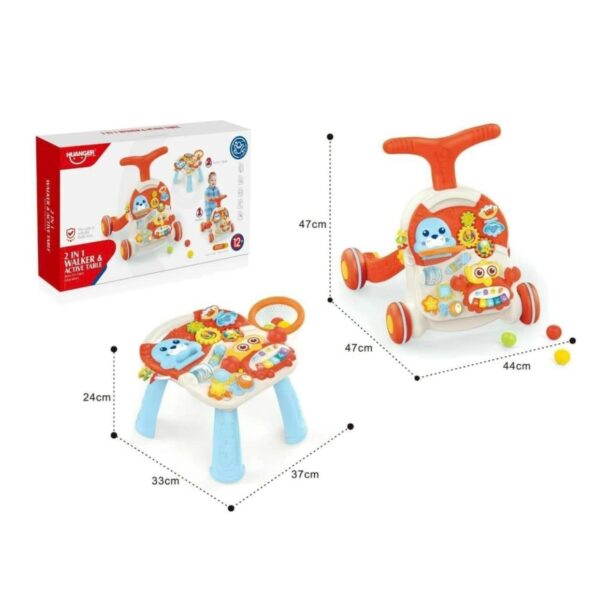 Huanger 2-In-1 Baby Walker & Active Table - Image 2