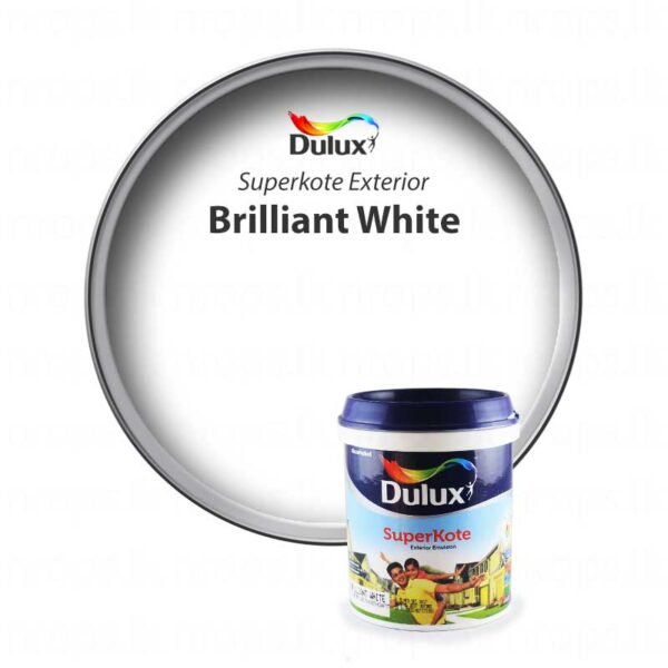 Dulux Exterior Emulsion Superkote Brilliant White 10l - Image 2