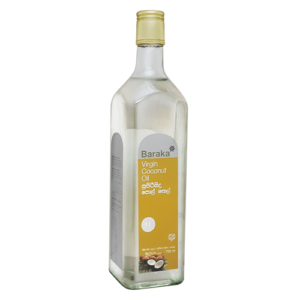 Baraka Virgin Coconut Oil 750ml in a Glass Bottel