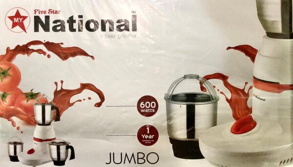 MY National Mixer Grinder 600W with 3 Jars - Image 3