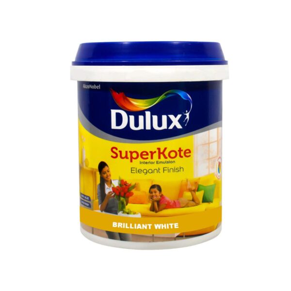 Dulux Superkote Interior Emulsion Brilliant White 4l - Image 2