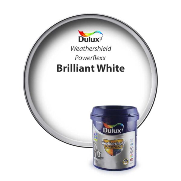 Dulux Weathershield Exterior Emulsion Powerflexx Brilliant White Paint 20l - Image 2