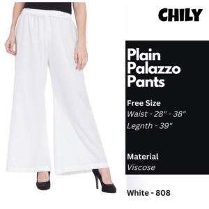 Solid Viscose Casual Palazzo Women's Pants