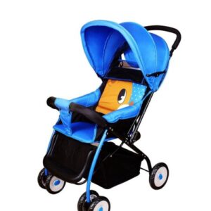 Blue Colour Kids Stroller Adjustable Baby Carriage