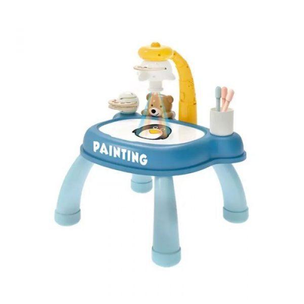 Blue Colour Kids Drawing and Painting Projector Board