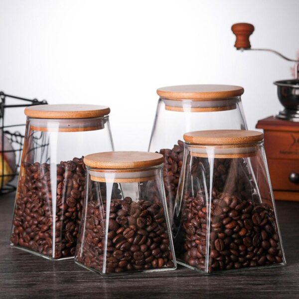 Glass Food Storage Containers Jar with Lid 510ml - Image 2