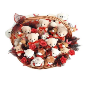 Premium teddy basket