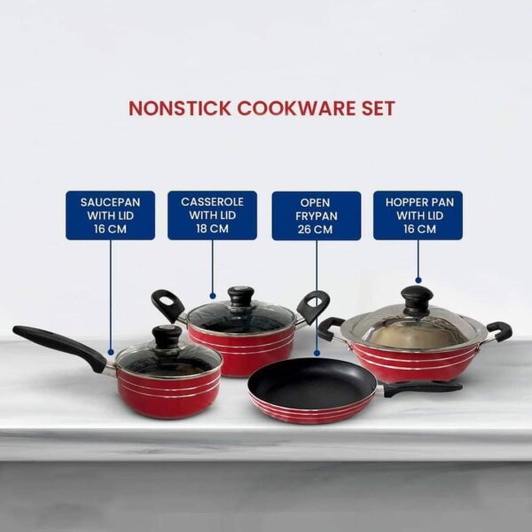 Camy Nonstick Cookware Set 7Pcs