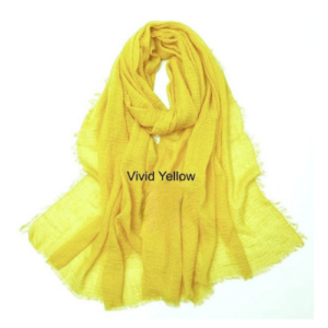 an image of a Vivid Yellow colour shawl