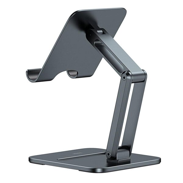 Baseus Stand for Tablets Desktop Biaxial Foldable Metal Grey- LUSZ000113 - Image 3