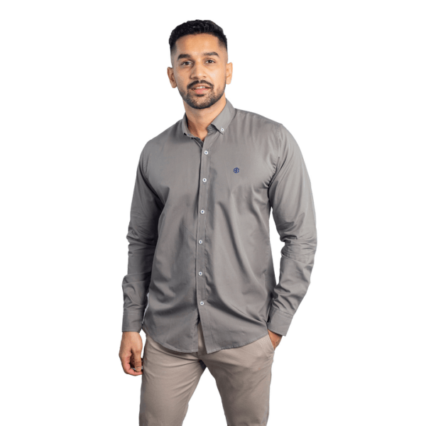 Benjamin George Men's Long Sleeve Shirt – Brown