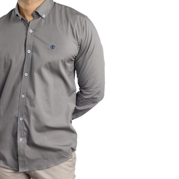 Benjamin George Men's Long Sleeve Shirt – Brown - Image 4