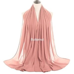 Image of Luxury Chiffon Shawl - Butternut