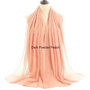 Image of Luxury Chiffon Shawl - Dark Powder Peach