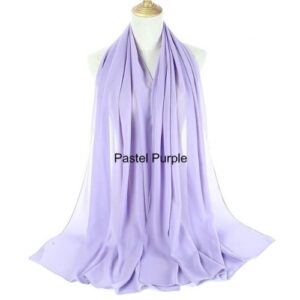 Image of Luxury Chiffon Shawl - Pastel Purple