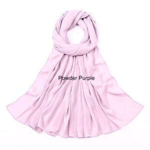 Image of Luxury Chiffon Shawl - Powder Purple